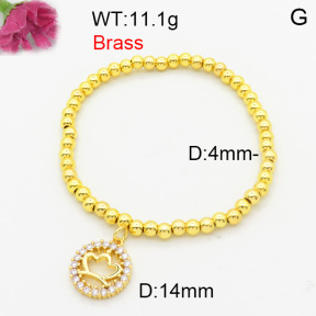 Fashion Brass Bracelet  F3B404646vbmb-L024