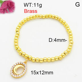 Fashion Brass Bracelet  F3B404651vbmb-L024
