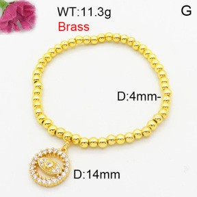 Fashion Brass Bracelet  F3B404652vbmb-L024