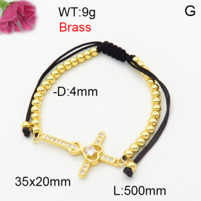 Fashion Brass Bracelet  F3B404663bbml-L024