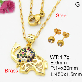 Fashion Brass Sets  F3S008394avja-L024