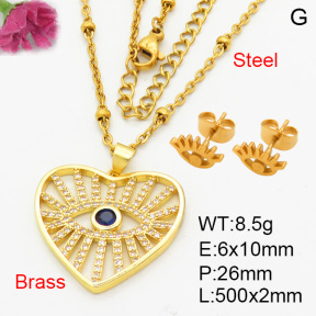 Fashion Brass Sets  F3S008424ablb-L024