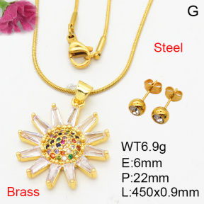 Fashion Brass Sets  F3S008430ablb-L024