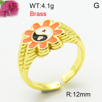 Fashion Brass Ring  F3R300126bhia-J40