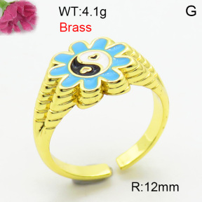 Fashion Brass Ring  F3R300127bhia-J40