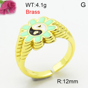 Fashion Brass Ring  F3R300131bhia-J40