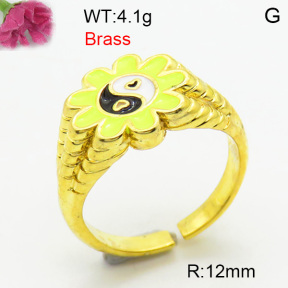 Fashion Brass Ring  F3R300132bhia-J40