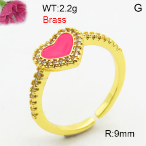 Fashion Brass Ring  F3R400749bhia-J40