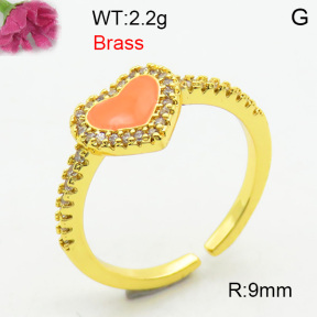 Fashion Brass Ring  F3R400751bhia-J40