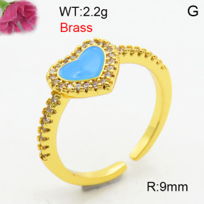 Fashion Brass Ring  F3R400752bhia-J40