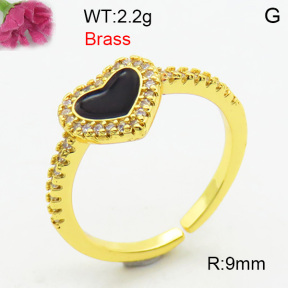 Fashion Brass Ring  F3R400753bhia-J40