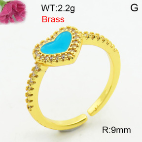 Fashion Brass Ring  F3R400755bhia-J40