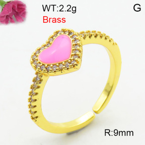 Fashion Brass Ring  F3R400756bhia-J40