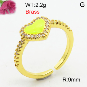 Fashion Brass Ring  F3R400757bhia-J40