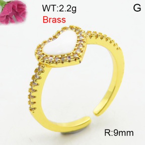 Fashion Brass Ring  F3R400758bhia-J40