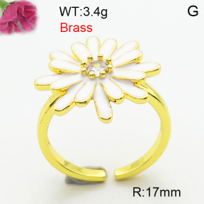 Fashion Brass Ring  F3R400772bhia-J40