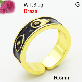Fashion Brass Ring  F3R400775bhia-J40