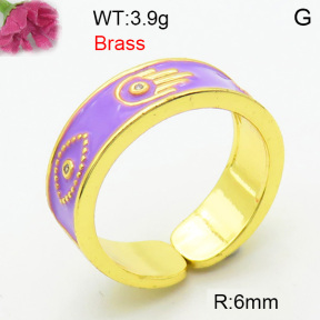 Fashion Brass Ring  F3R400778bhia-J40