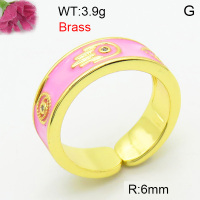 Fashion Brass Ring  F3R400781bhia-J40
