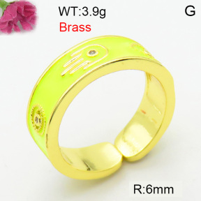 Fashion Brass Ring  F3R400782bhia-J40
