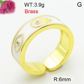 Fashion Brass Ring  F3R400783bhia-J40
