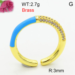 Fashion Brass Ring  F3R400788ahjb-J40