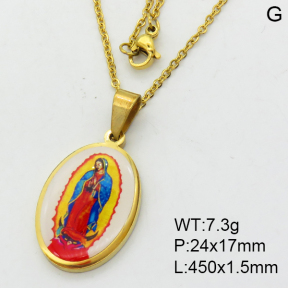 SS Necklace  3N3000923aajl-355