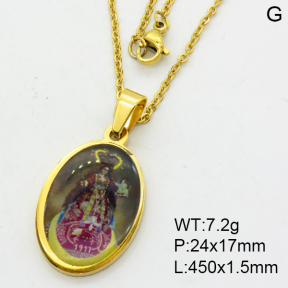 SS Necklace  3N3000925aajl-355