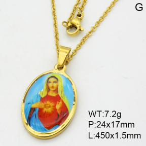 SS Necklace  3N3000928aajl-355