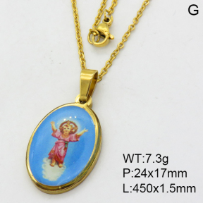 SS Necklace  3N3000933aajl-355