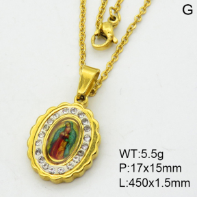 SS Necklace  3N4002038aajl-355