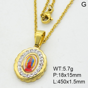 SS Necklace  3N4002041aajl-355