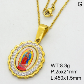 SS Necklace  3N4002042aakl-355