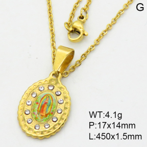 SS Necklace  3N4002047aajl-355