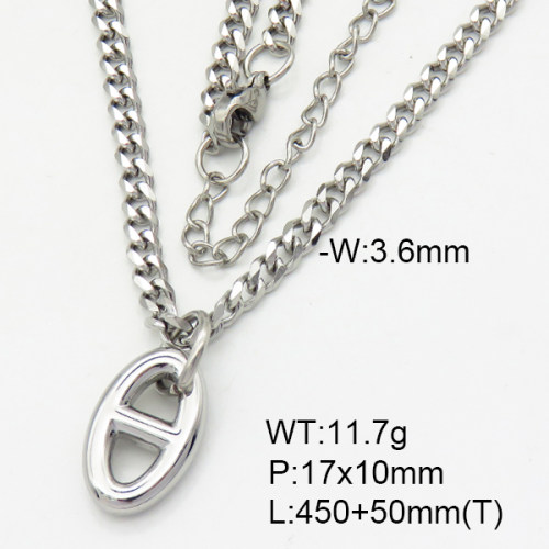 SS Necklace  3N2002427bbml-908