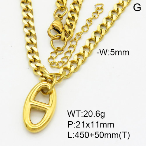 SS Necklace  3N2002428vbpb-908