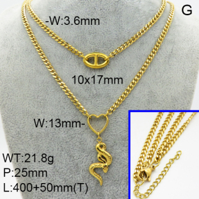 SS Necklace  3N2002430vhmv-908