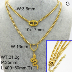 SS Necklace  3N2002432vhml-908