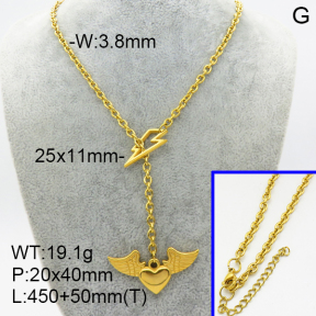 SS Necklace  3N2002474bhia-908