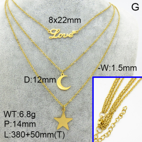 SS Necklace  3N2002500vhha-908