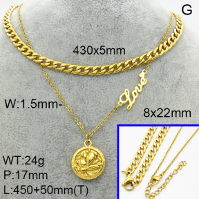 SS Necklace  3N2002512vhmv-908