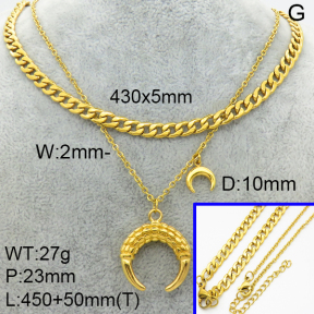 SS Necklace  3N2002520vhml-908