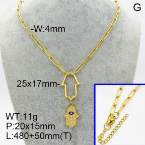 SS Necklace  3N4002060ahjb-908