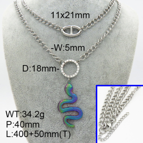 SS Necklace  3N4002063vhpl-908