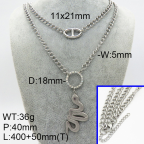 SS Necklace  3N4002065vhpl-908
