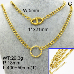 SS Necklace  3N4002066ahlv-908