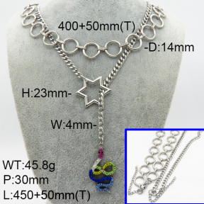SS Necklace  3N4002071aiov-908