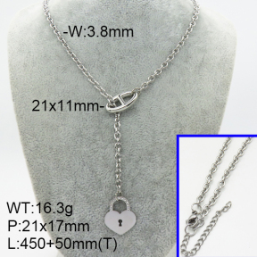 SS Necklace  3N4002077bhva-908