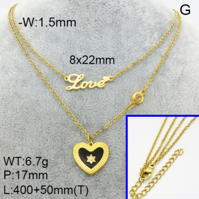 SS Necklace  3N4002090bhia-908