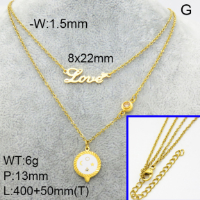 SS Necklace  3N4002092bhia-908